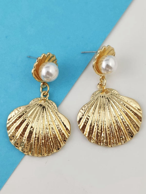 Shell Earr White Pearl Shell Earrings | Retro Stage