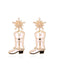 She adds this Star Cowboy Boot Earrings and suddenly it's vintage perfection