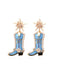 Star Cowboy Boot Earrings — vintage elegance in the palm of her hand