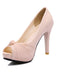 Peep Toe Knot Stiletto High Heels - vintage shoes, retro heels