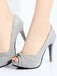 Peep Toe Knot Stiletto High Heels - vintage shoes, retro heels