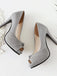 Peep Toe Knot Stiletto High Heels - vintage shoes, retro heels