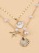 This Pentagram Shell Necklace carries vintage stories waiting to be told