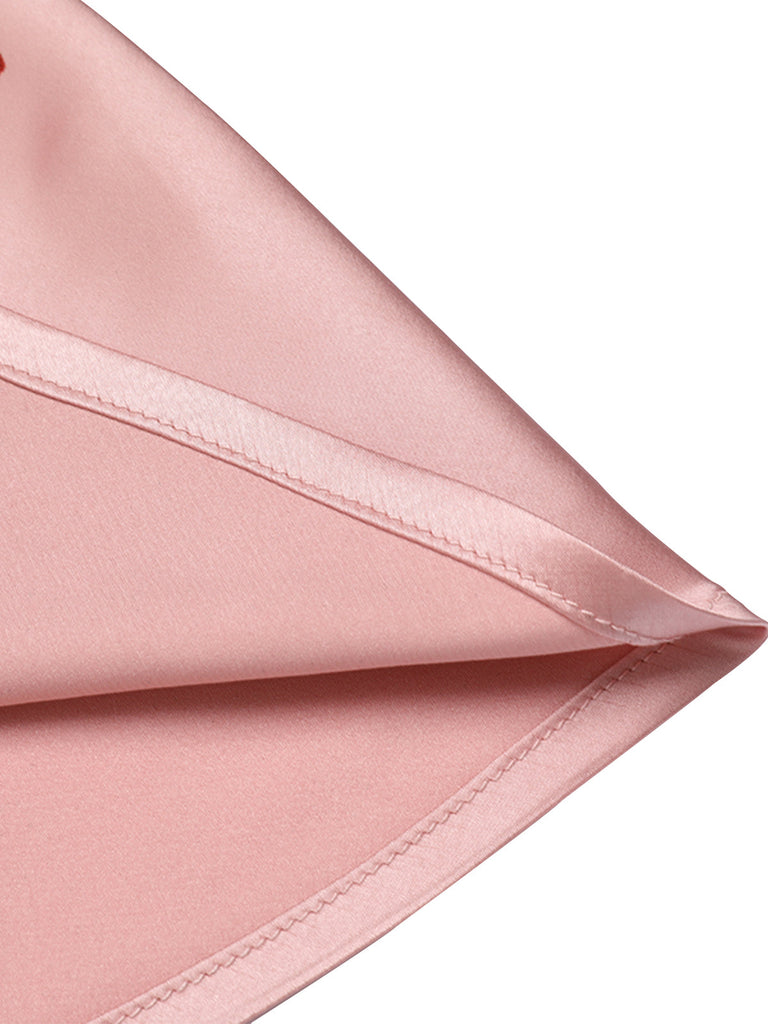 Pink 1930s Halloween Blood Fishtail Dress: timeless style reimagined