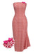 She slips into this Pink 1930s Heart Bow Fishtail Dress and suddenly it's a 1930s daydream