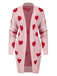 She finds her 1930s story in this Pink 1930s Heart Long Knitted Cardigan