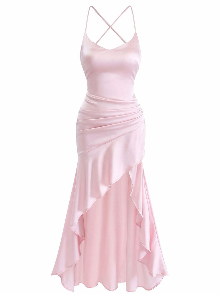 backless ruffle maxi dress Backless Ruffle Maxi Dress | Ruffle Maxi Dress, Low Back Dress, Tulum Dress