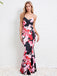 This Pink 1930s Spaghetti Strap Floral Mermaid Dress wraps her in 1930s elegance, one twirl at a time