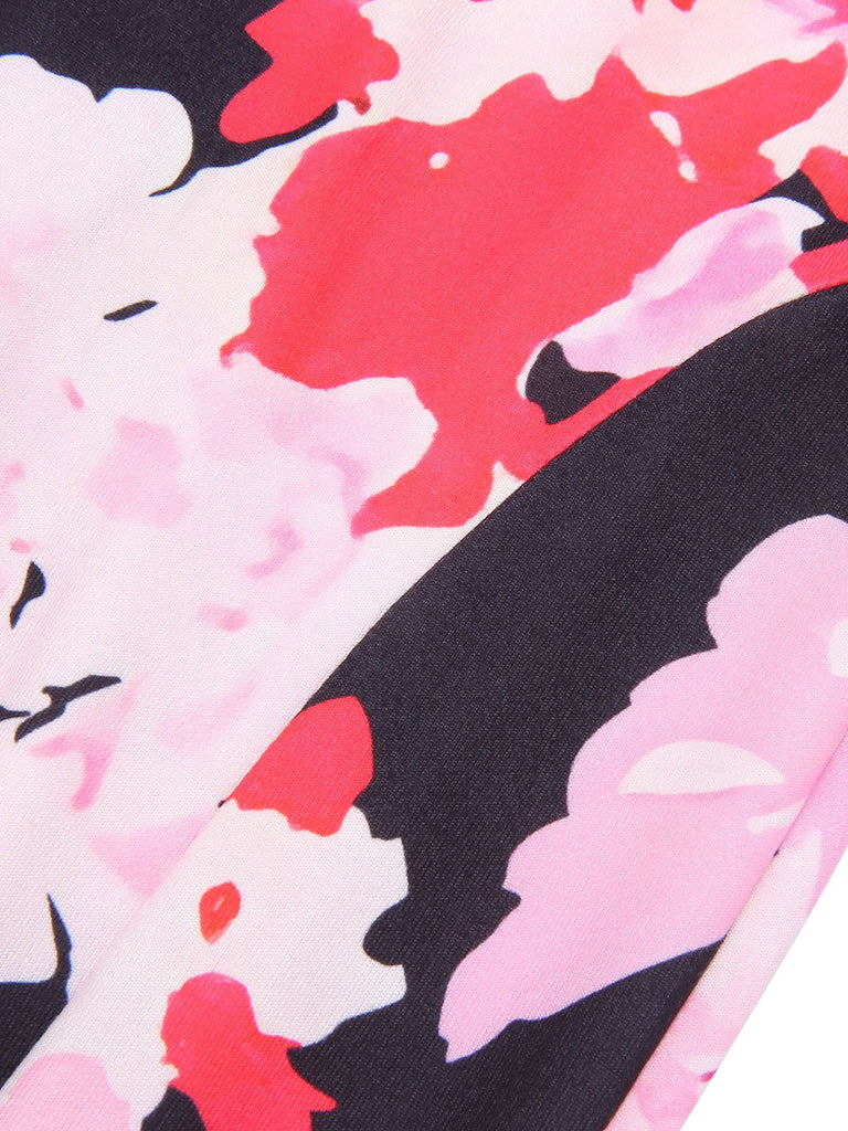 Pink 1930s Spaghetti Strap Floral Mermaid Dress — the kind of 1930s dress that makes strangers smile