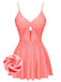 Pink 1940s Bow Strap One-piece Swimsuit: timeless style reimagined