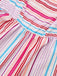 Pink 1940s Rainbow Striped Tube Dress - vintage dress, retro fashion
