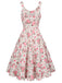 Pink 1950s Ditsy Floral Smocked Dress: where 1950s romance meets her modern spirit