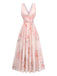 Dark Pink 1950s Vintage Retro Dress