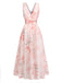 Dark Pink 1950s Vintage Retro Dress 2