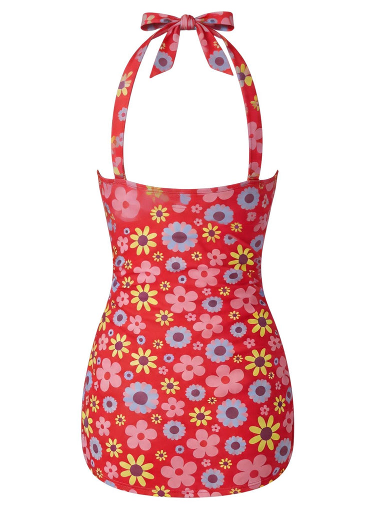 [Pre-Sale] Pink 1950s Print Swimsuit