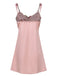Pink 1950s Flower Embroidered Suspender Nightgown, vintage fashion, retro style - perfect for women who love vintage and retro fashion