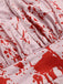 Pink 1950s Halloween Bloodstain Halter Dress: timeless style reimagined