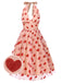 She slips into this Pink 1950s Halter Heart Mesh Dress and suddenly it's a 1950s daydream