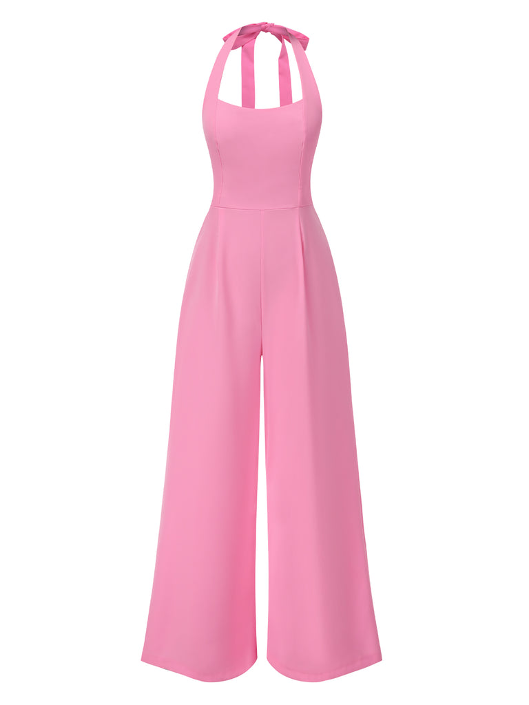 1950s Halter Solid Jumpsuit | 1950s | vintage romper, retro jumpsuit