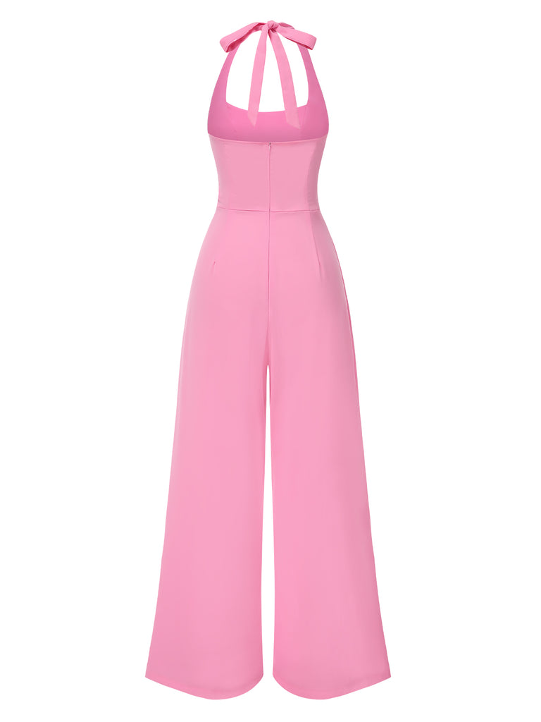 1950s Halter Solid Jumpsuit | 1950s | vintage romper, retro jumpsuit