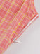 Pink 1950s Plaid Buttoned Lapel Belted Dress — the kind of 1950s dress that makes strangers smile