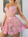 Pink-1950s-Sheer-Floral-Lace-3D-Petal-Babydoll-Lingerie, vintage, retro, floral print