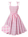 1950s Spaghetti Strap Plaid Swing | 1950s | vintage dress, retro fashion