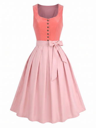 Pink 1950s Vintage Dress