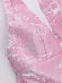 Pink 1960s Back Bow Jacquard Floral Dress — a 1960s silhouette that turns sidewalks into runways