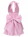 Pink 1960s Back Bow Jacquard Floral Dress — a 1960s silhouette that turns sidewalks into runways