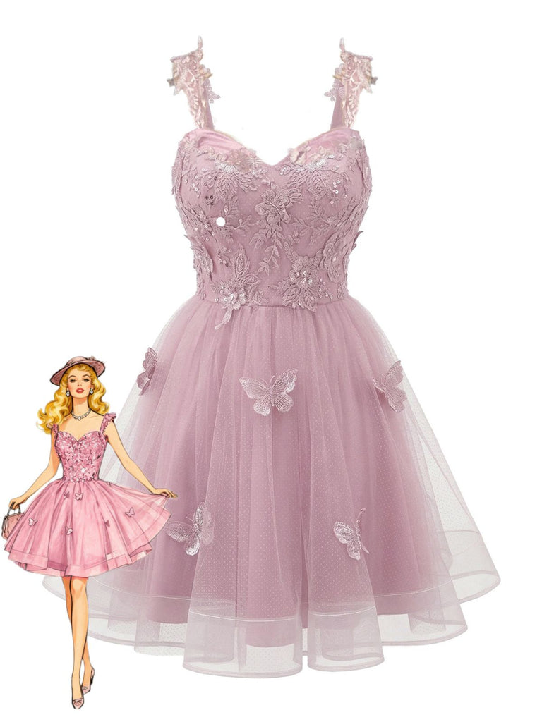 Formal Short Dress Glitter Butterfly Tulle Mini Dress Homecoming Dress Formal Short Dress Glitter Butterfly Tulle Mini Dress Homecoming Dress