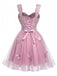 Pink 1960s Butterfly Tulle Glitter Homecoming Mini Dress, vintage dress, retro fashion - perfect for women who love vintage and retro fashion