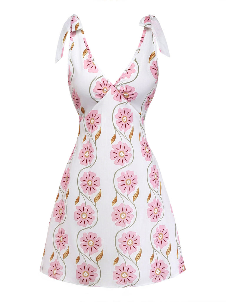 Pink 1960s Vintage Retro Dress 3