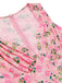 She adds this Pink 1960s Heart Neck Roses Belted Jumpsuit and suddenly it's 1960s perfection