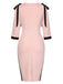 Pink 1960s Patchwork Pencil Dress: where 1960s romance meets her modern spirit