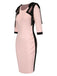 This Pink 1960s Patchwork Pencil Dress wraps her in 1960s elegance, one twirl at a time