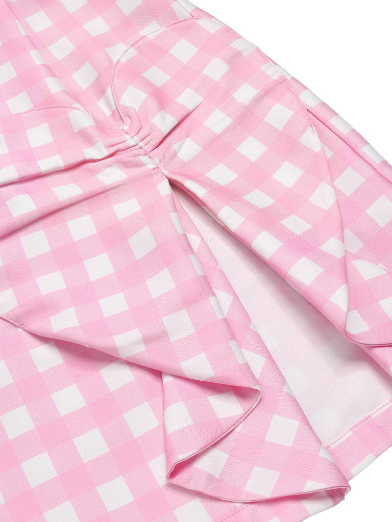 1960s Plaid Heart Slit Strap | 1960s | vintage dress, retro fashion