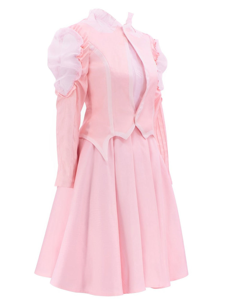 glinda pink dress Halloween Costume Wicked Glinda Costume Set Pink