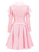 Pink 1960s Wicked-Inspired Glinda Costume Set - vintage fashion, retro style, elegant red