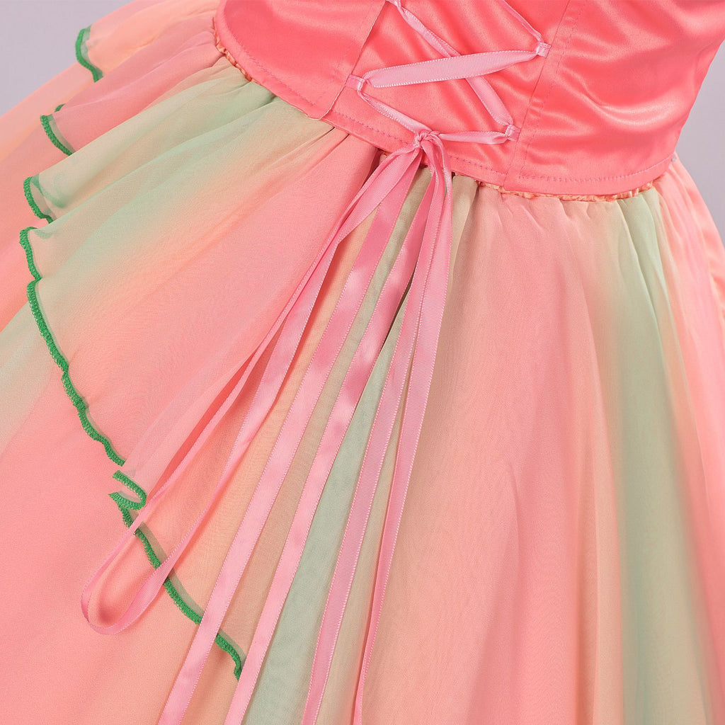 Pink 1970s Wicked Witch Glinda Top & Skirt Set - vintage skirt, retro style