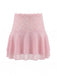 Pink 1980s Lace Embroidered Mini Skirt, vintage skirt, retro style - perfect for women who love vintage and retro fashion