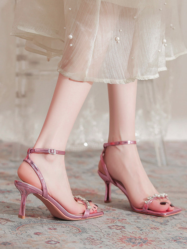 Pink 1950s Vintage Retro Shoes 3
