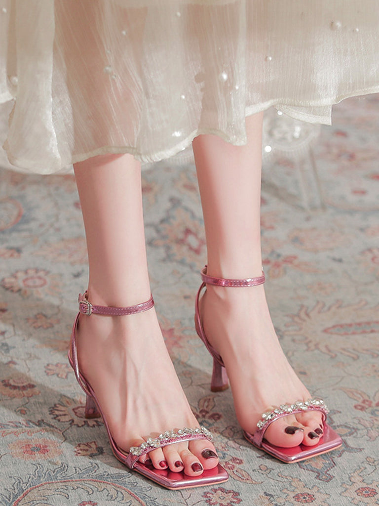 Pink 1950s Vintage Retro Shoes 4