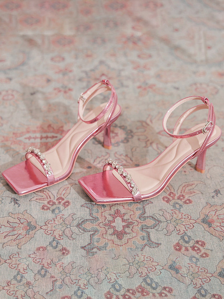 Pink 1950s Vintage Retro Shoes 5