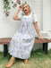 Plus Size Blue 1940s Floral Print Pinafore Dress, vintage dress, retro fashion, floral print - perfect for women who love vintage and retro fashion