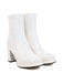 She finds her vintage story in this Point Toe Sequined Chunky Heel Ankle Boots