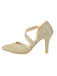 Pointed Toe Glitter Oblique Strap High Heels: timeless vintage elegance she makes her own