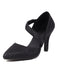 She finds her vintage story in this Pointed Toe Glitter Oblique Strap High Heels