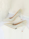 This Pointed Toe Sequins Glitter High Heels Shoes whispers vintage secrets to those who notice