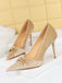 Pointed Toe Velvet Stiletto Heels Shoes: timeless vintage elegance she makes her own